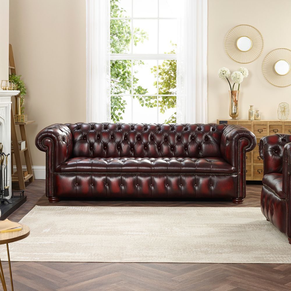 IndiFash Threee Seaters Chesterfiled Sofa thumbnail 3