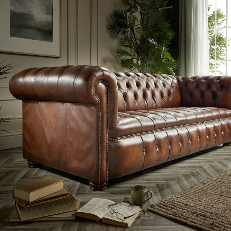 IndiFash Threee Seaters Chesterfiled Sofa thumbnail 4