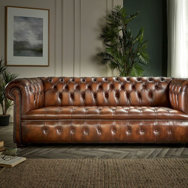 IndiFash Threee Seaters Chesterfiled Sofa thumbnail 5