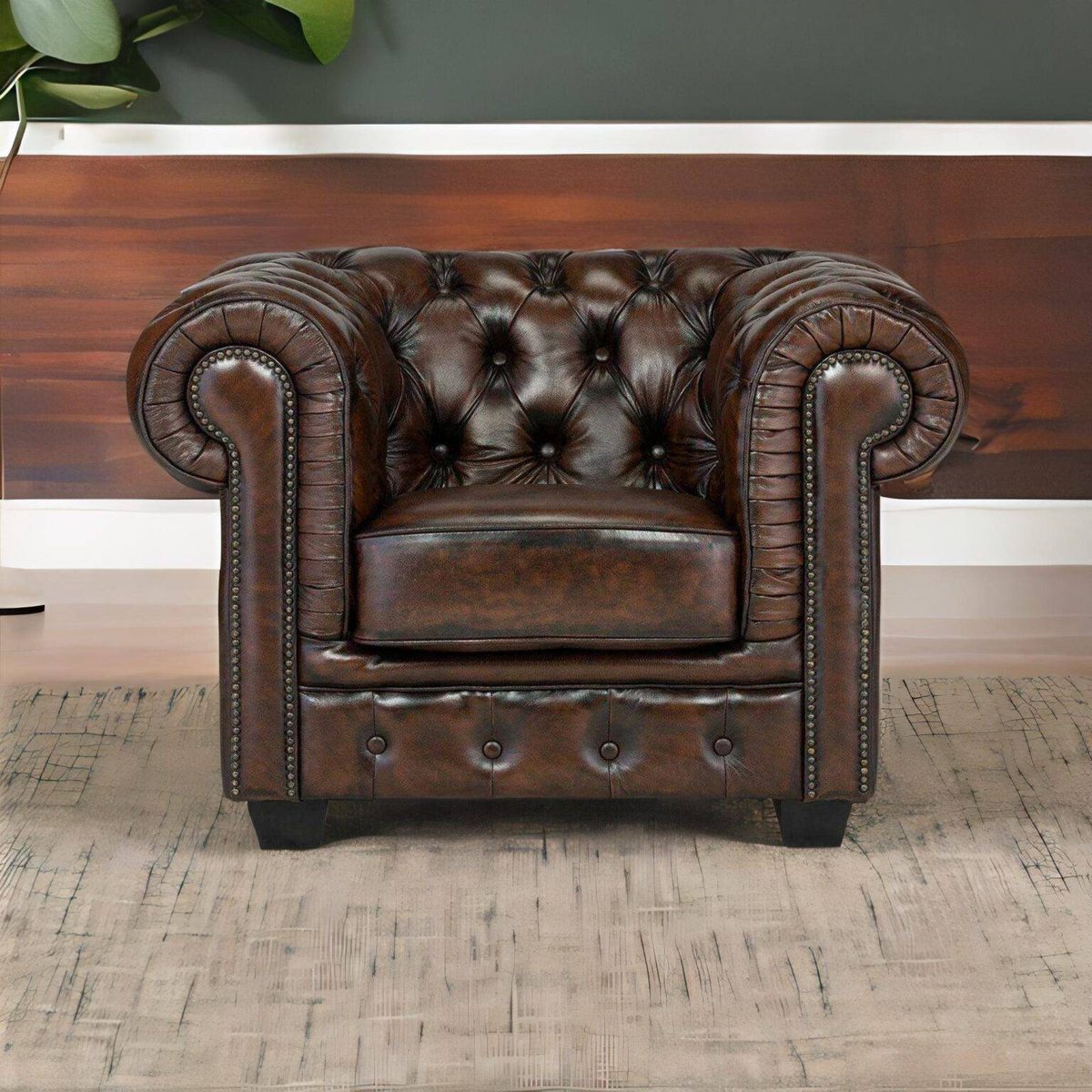 IndiFash Traditional Chesterfield 1 Seater thumbnail 7