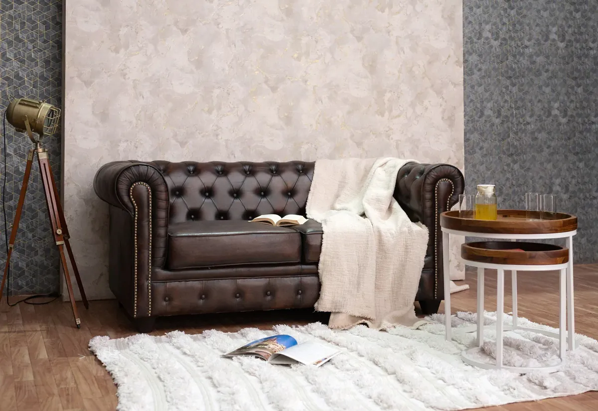 IndiFash Traditional Chesterfield 2 Seater Sofas thumbnail 2
