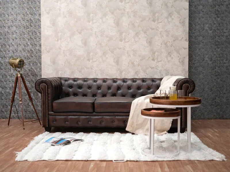 IndiFash Traditional Chesterfield 3 Seater Sofas thumbnail 4
