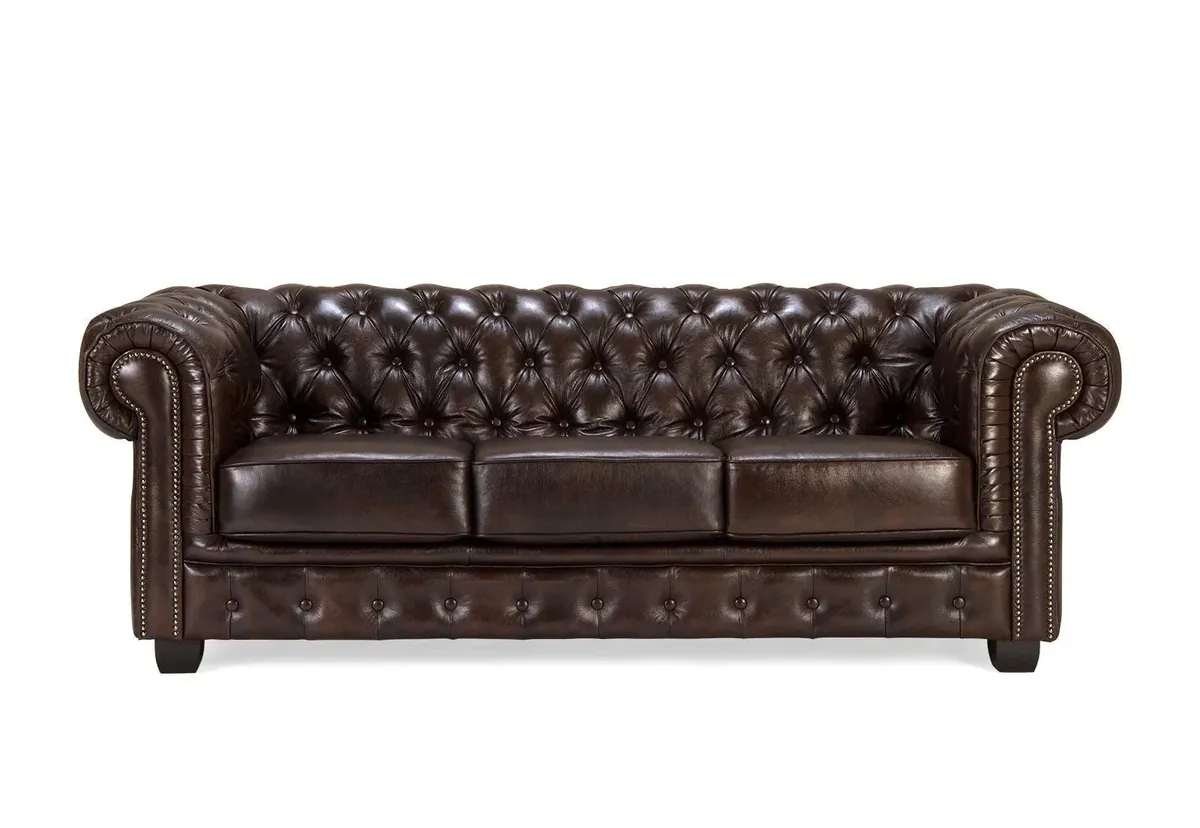IndiFash Traditional Chesterfield Set of 3 Sofas thumbnail 8