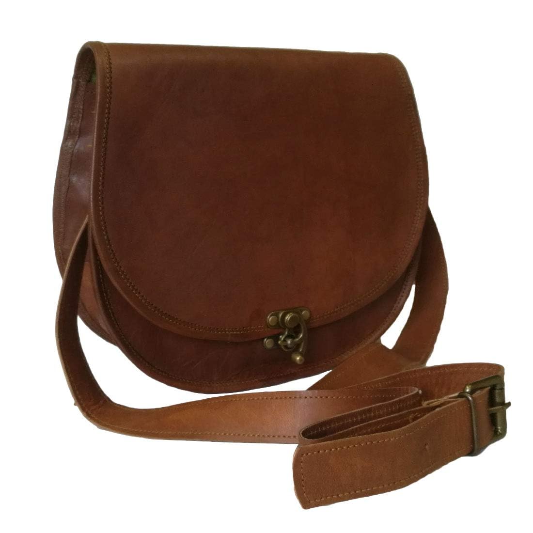 IndiFash - Unique C-Lock Handcrafted Leather Bag | 100% Genuine Leather thumbnail 6