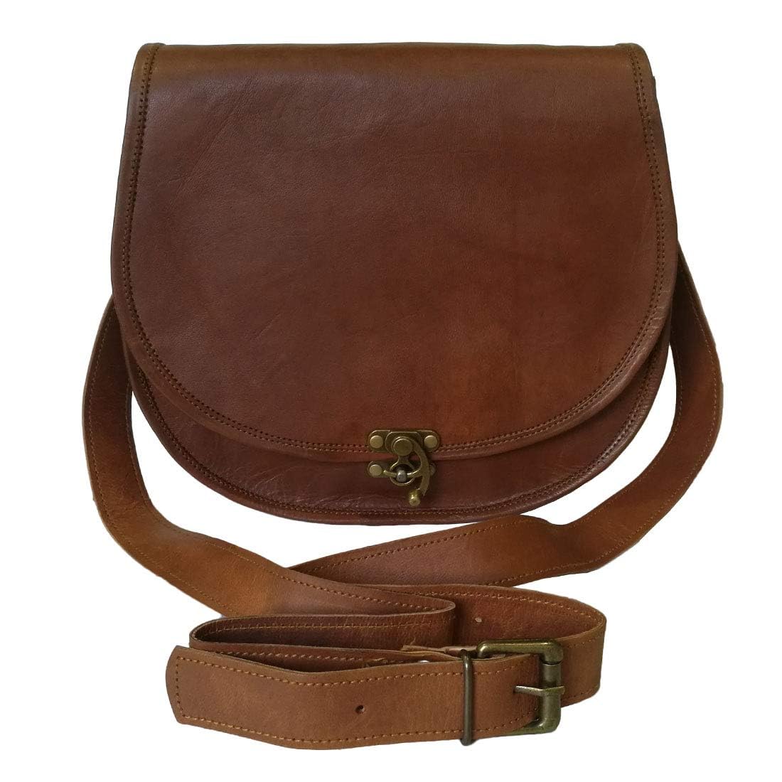 IndiFash - Unique C-Lock Handcrafted Leather Bag | 100% Genuine Leather thumbnail 7