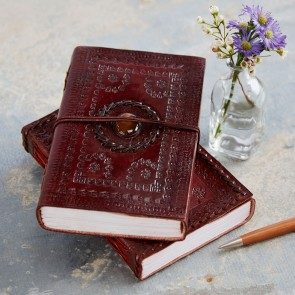 IndiFash - Vintage 7x 10 Inch Leather Journal | 100% Genuine Leather