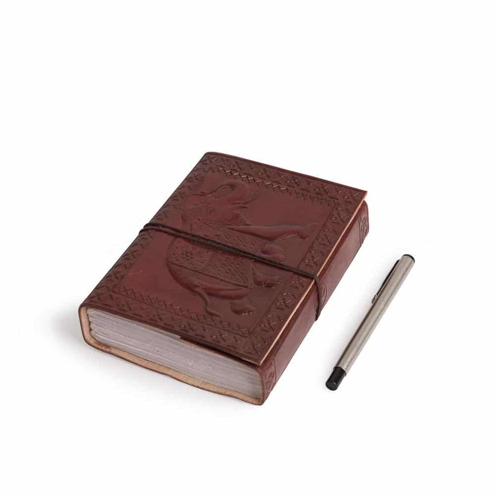 IndiFash - Vintage 7x 10 Inch Leather Journal | 100% Genuine Leather thumbnail 2
