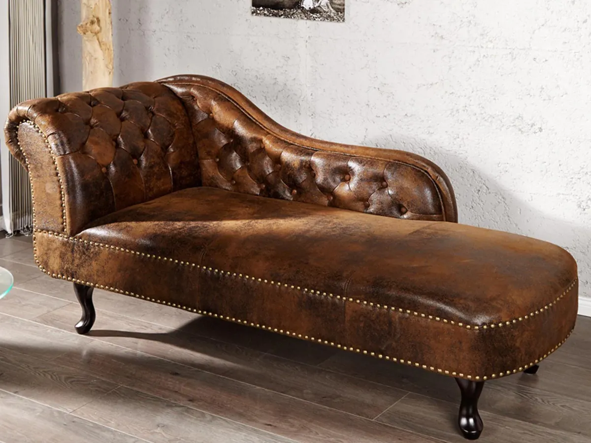 IndiFash Vintage Brown Chesterfield Lounge