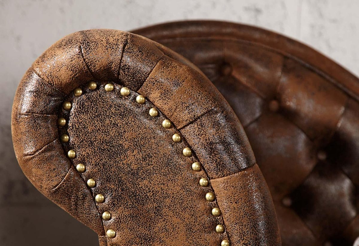 IndiFash Vintage Brown Chesterfield Lounge thumbnail 2