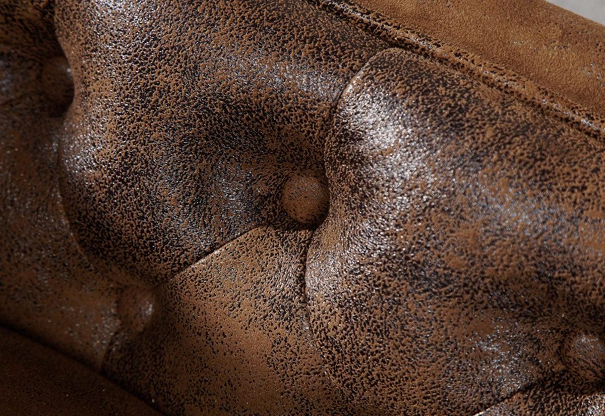 IndiFash Vintage Brown Chesterfield Lounge thumbnail 5