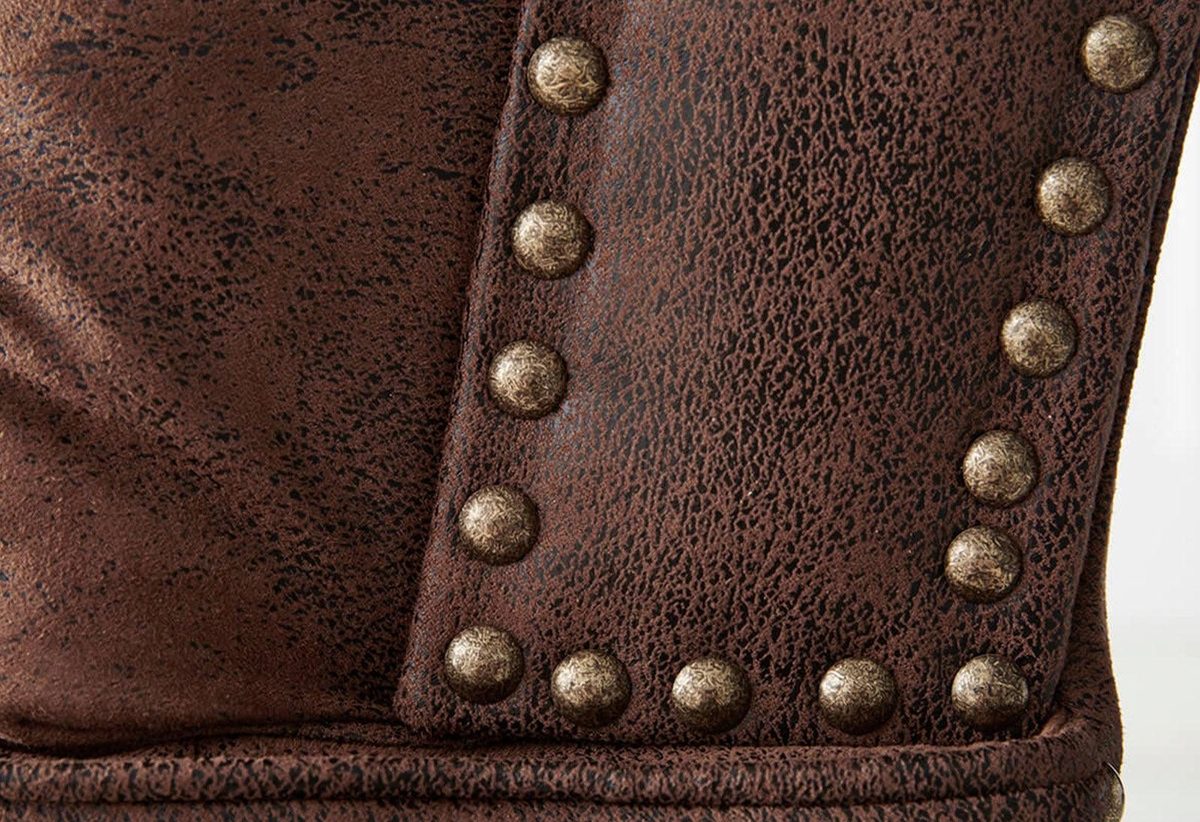 IndiFash Vintage Brown Chesterfield Lounge thumbnail 4