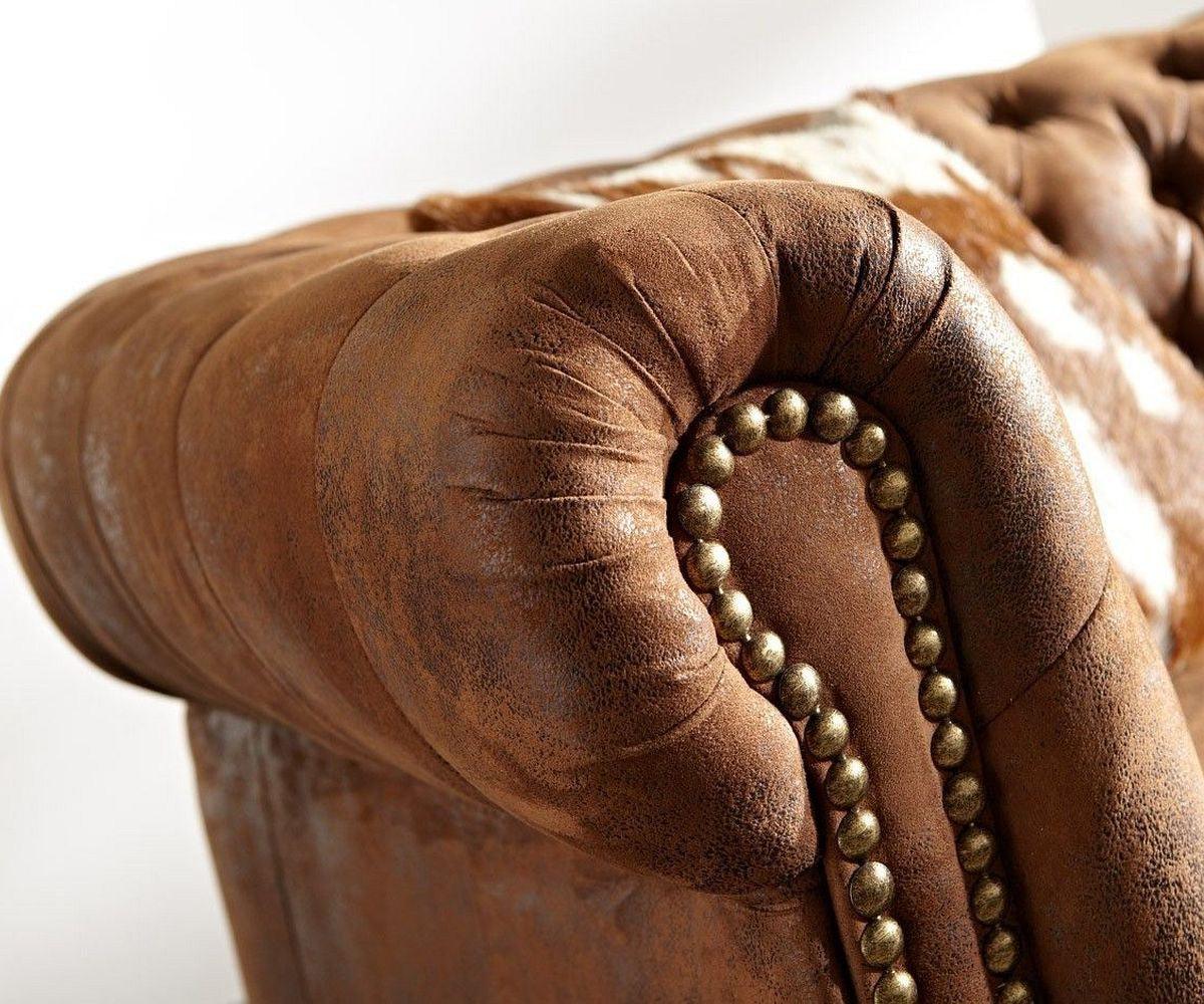 IndiFash Vintage Chesterfield 3 Seater Sofa thumbnail 5