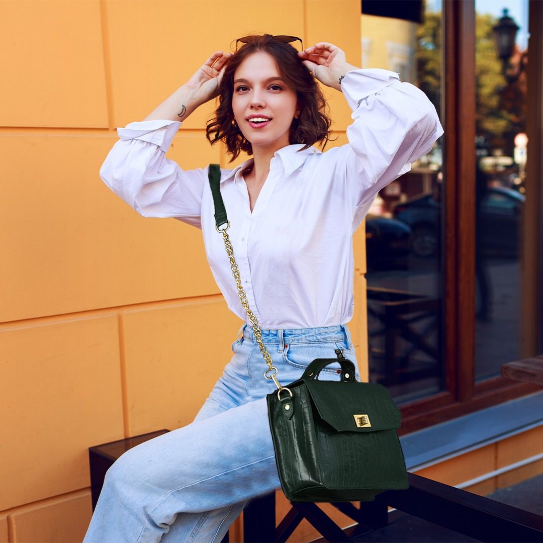 IndiFash Women buffalo Leather bag thumbnail 2