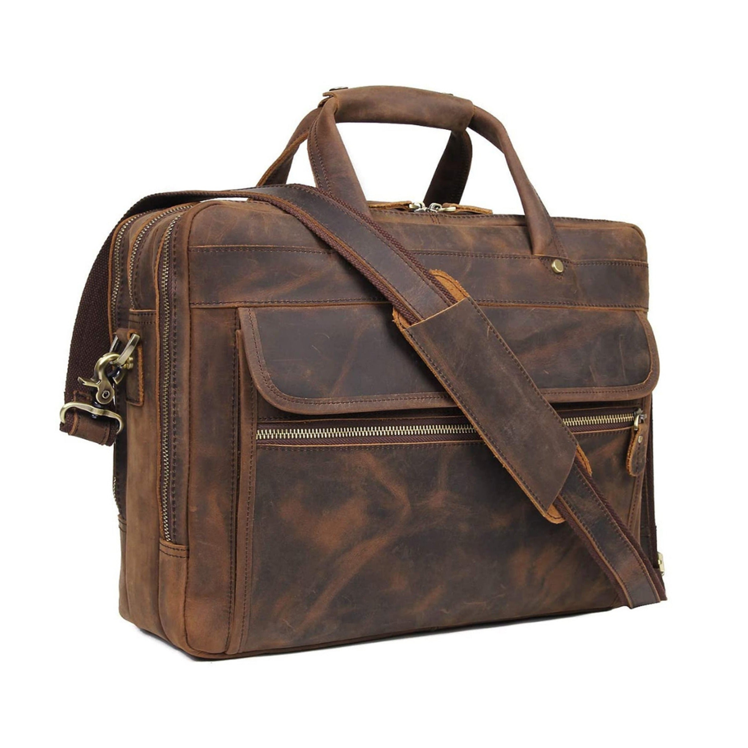Crazy Horse Leather Briefcase