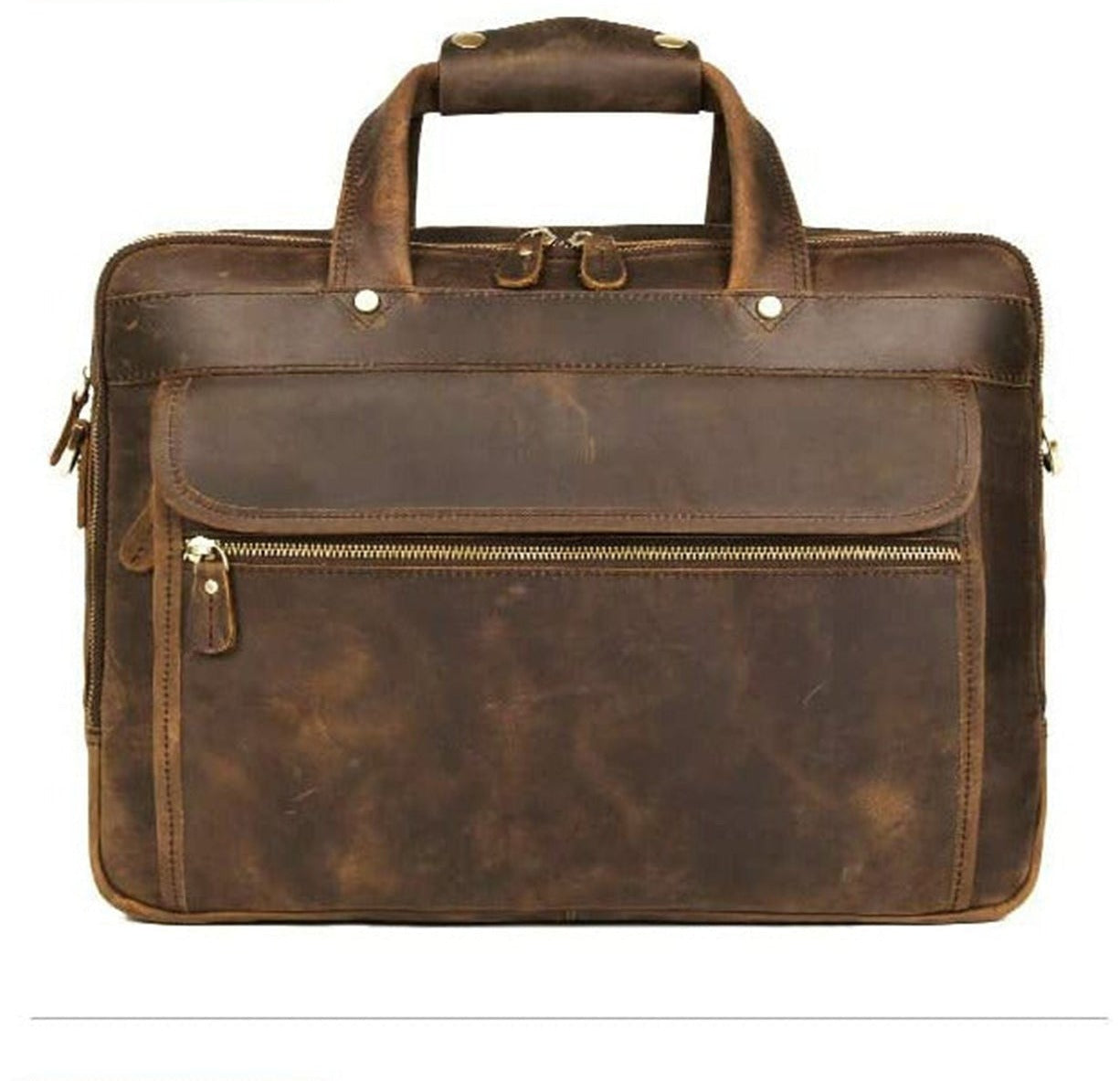 Crazy Horse Leather Briefcase thumbnail 2
