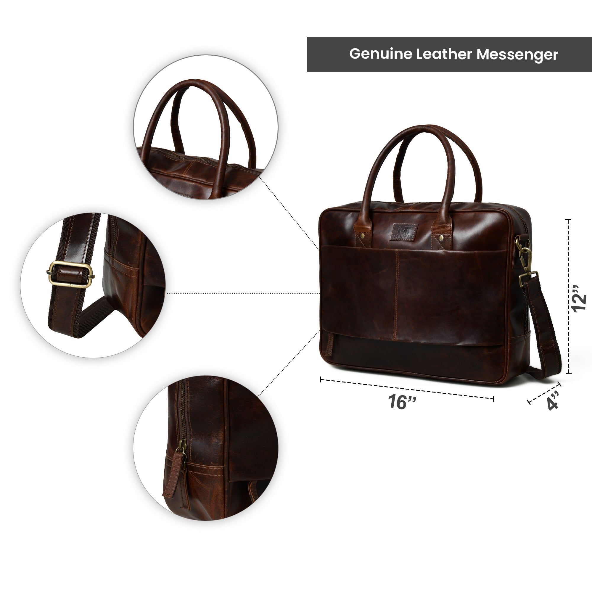 Crimson Contemporary Briefcase thumbnail 11