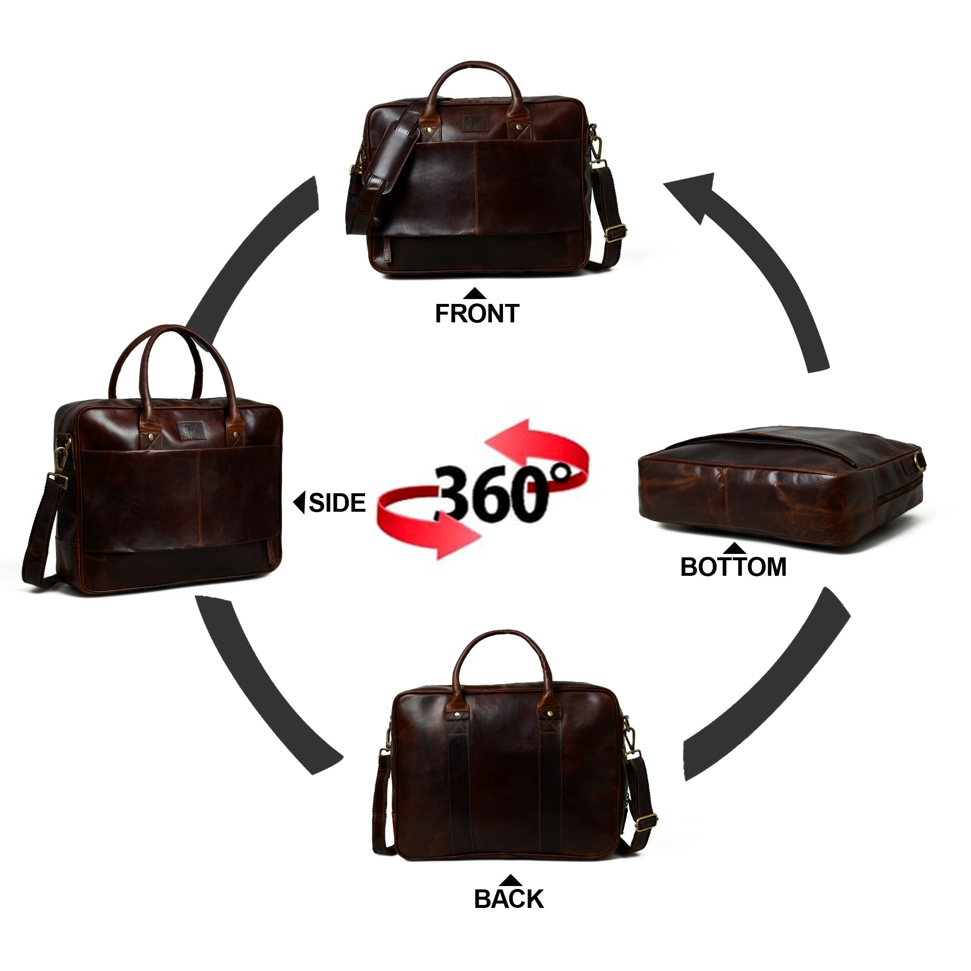 Crimson Contemporary Briefcase thumbnail 12