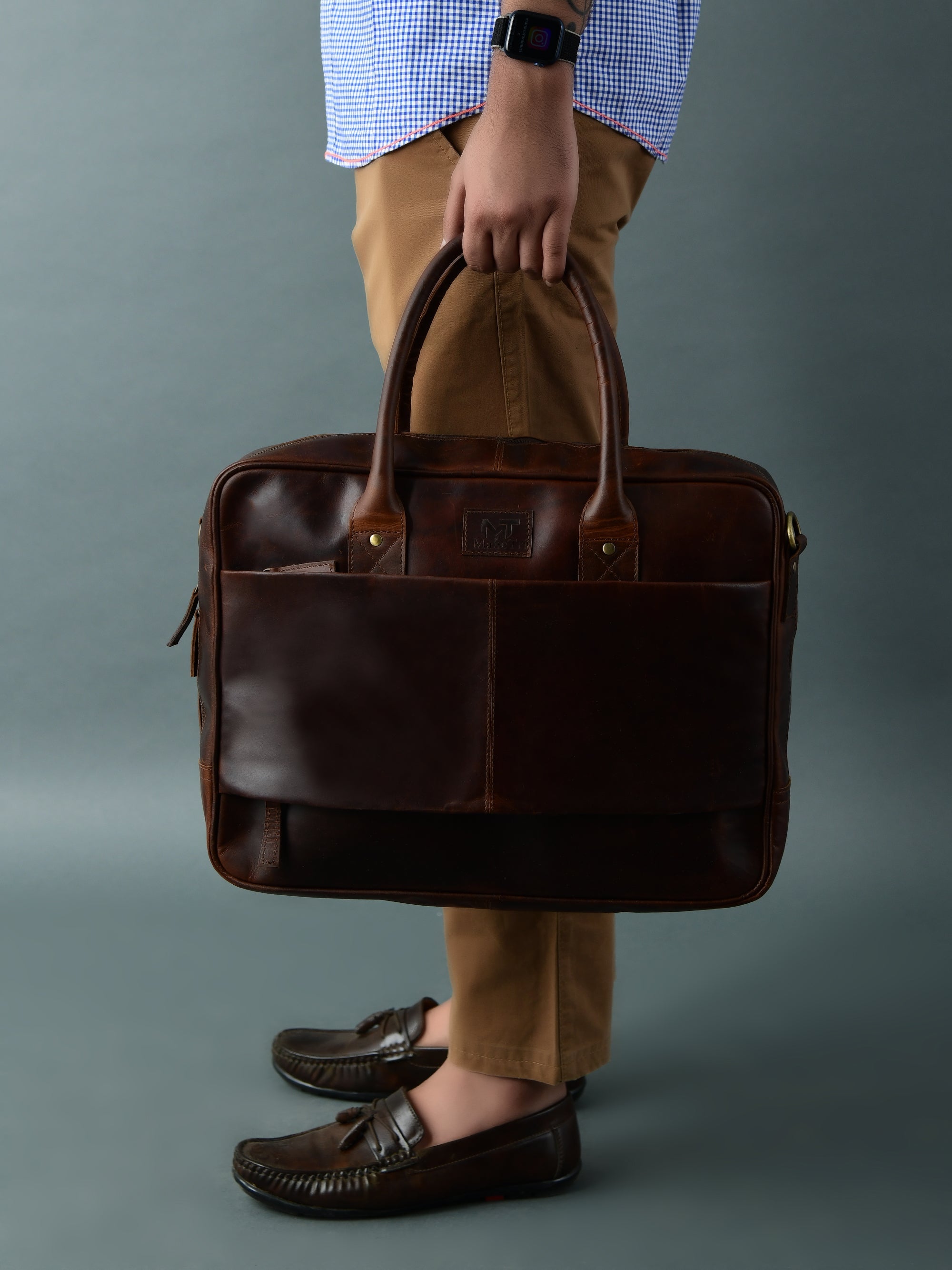 Crimson Contemporary Briefcase thumbnail 2