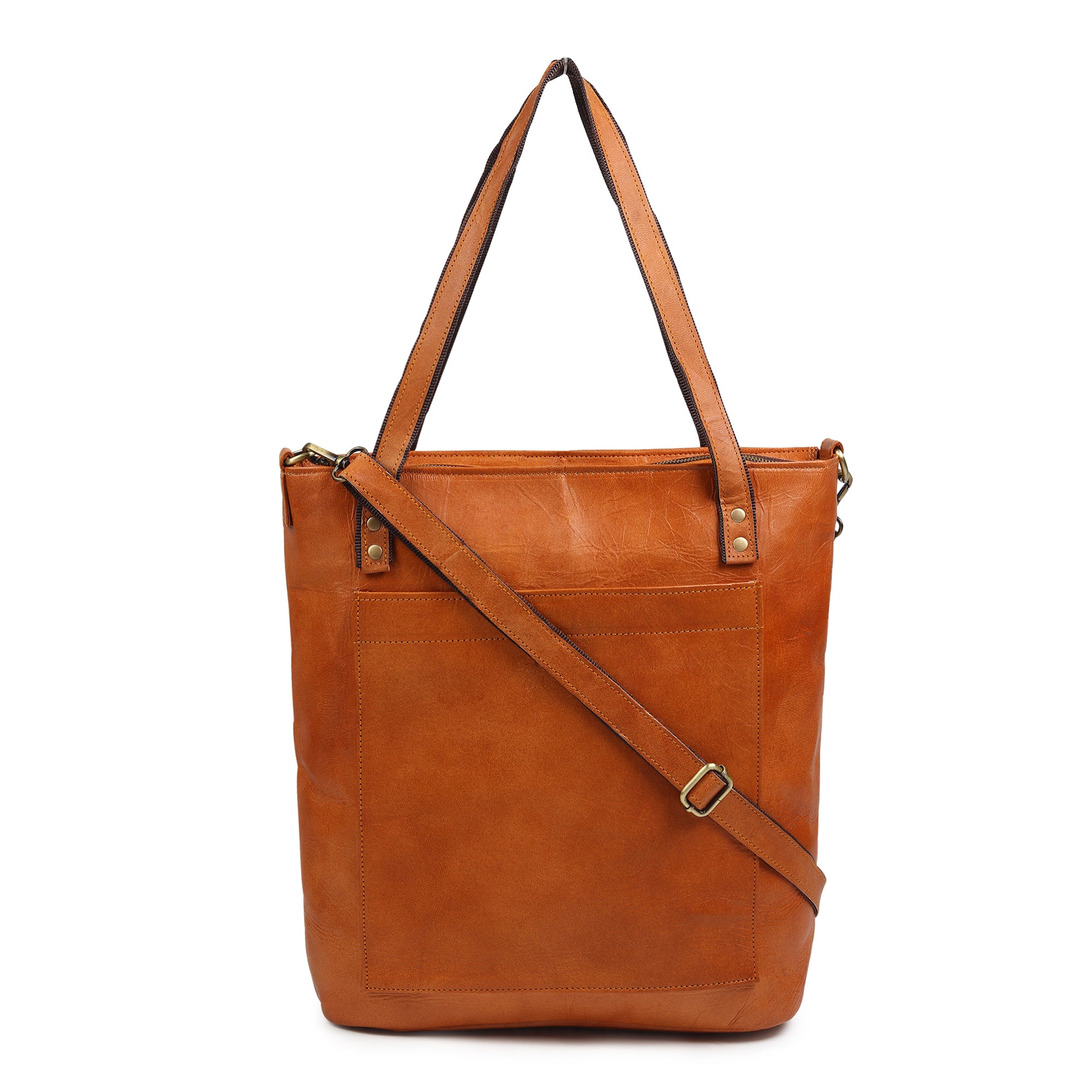 Classic Vertical Leather Tote thumbnail 2