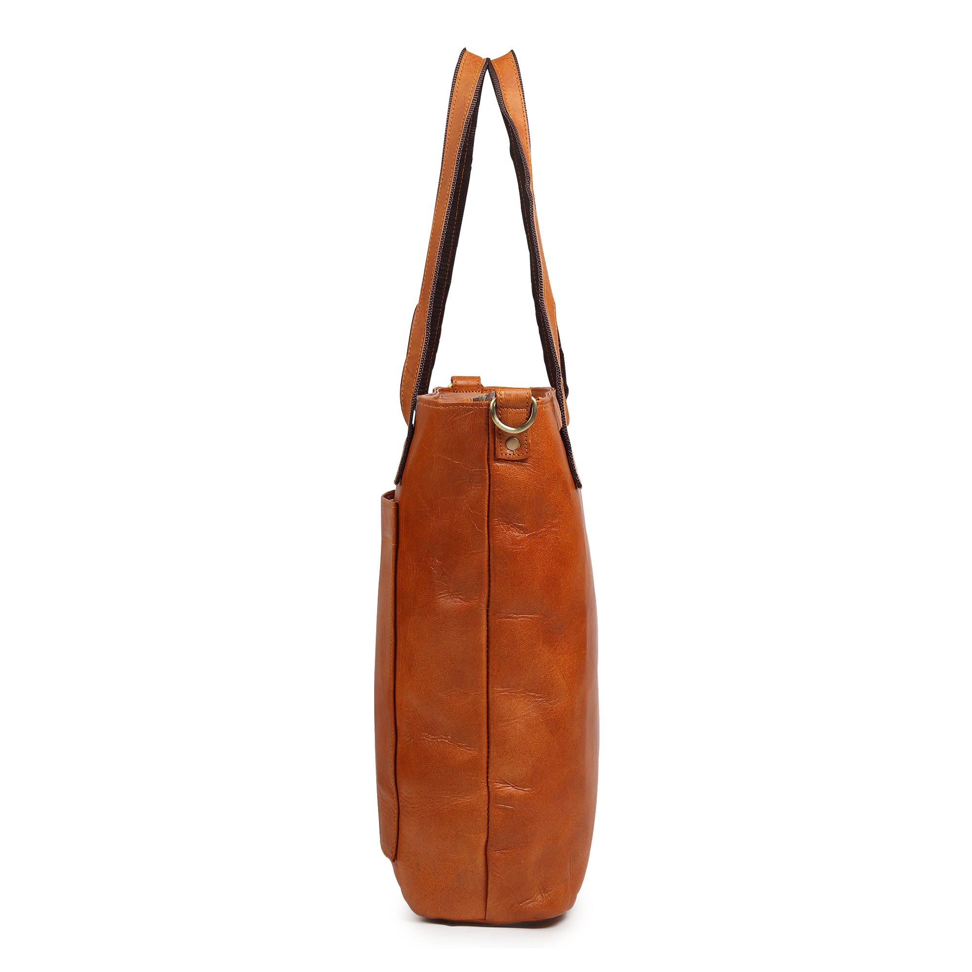 Classic Vertical Leather Tote thumbnail 5