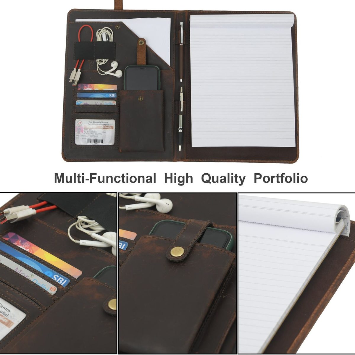 The Multitasker - Leather Portfolio thumbnail 3