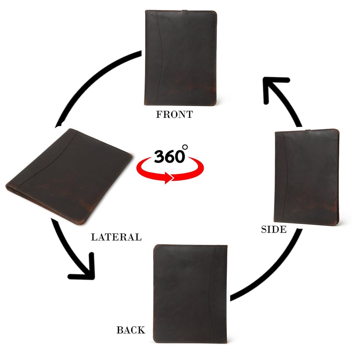 The Multitasker - Leather Portfolio thumbnail 4