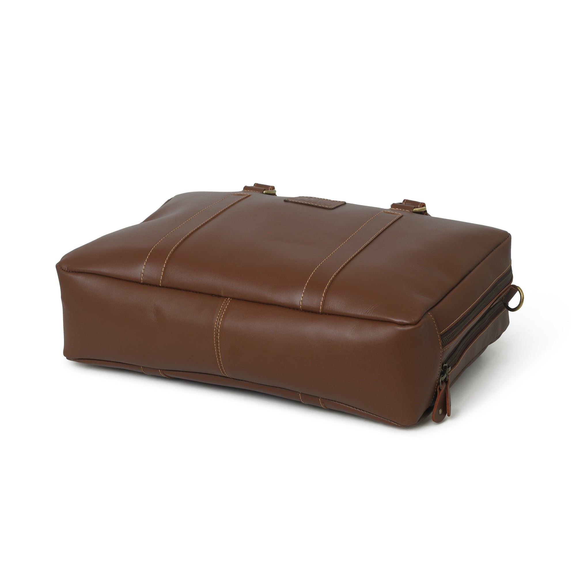 Dixon Brown Buffalo Leather Laptop Office Briefcase thumbnail 9