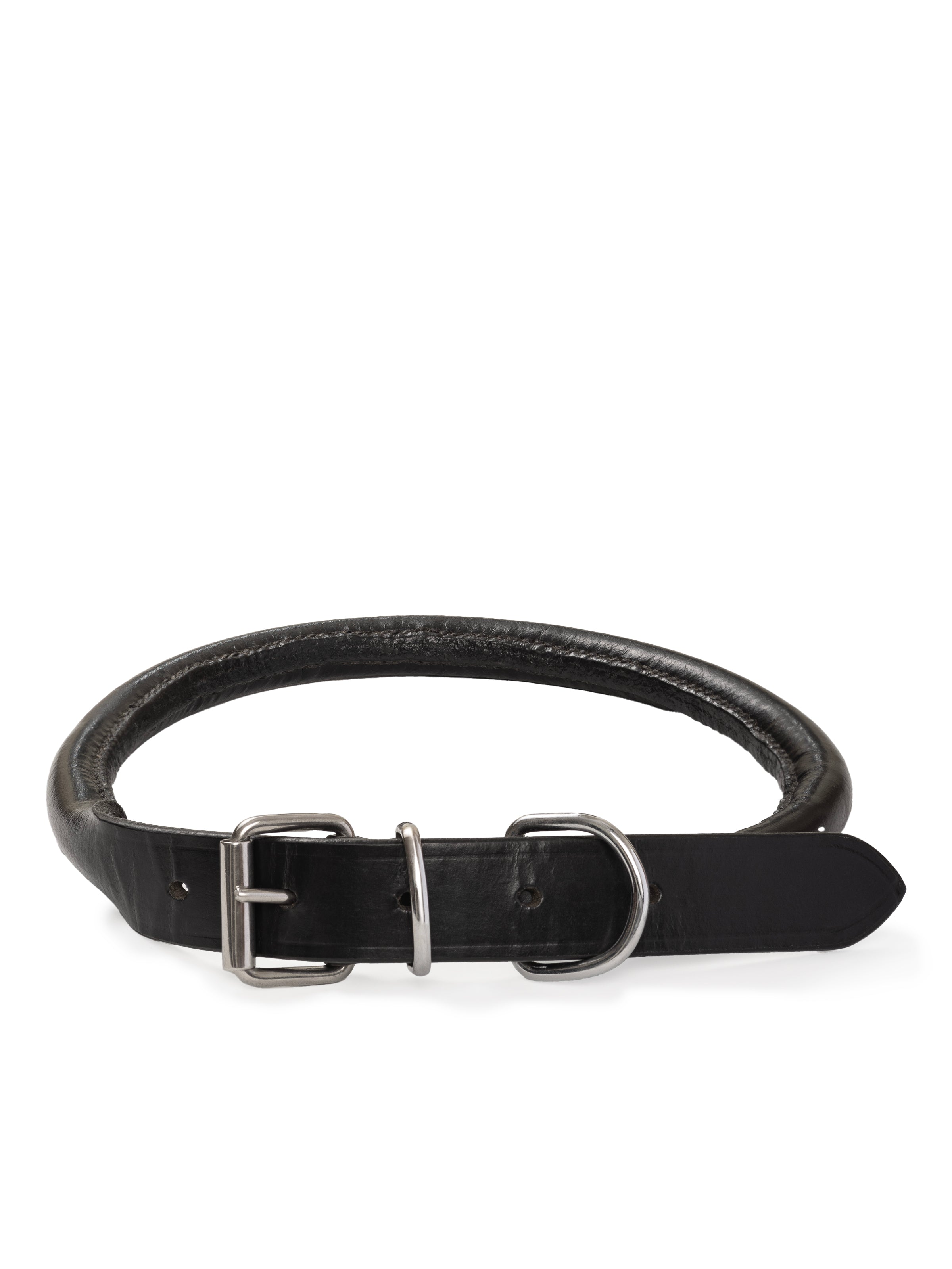 Rolled Leather Dog Collar thumbnail 5
