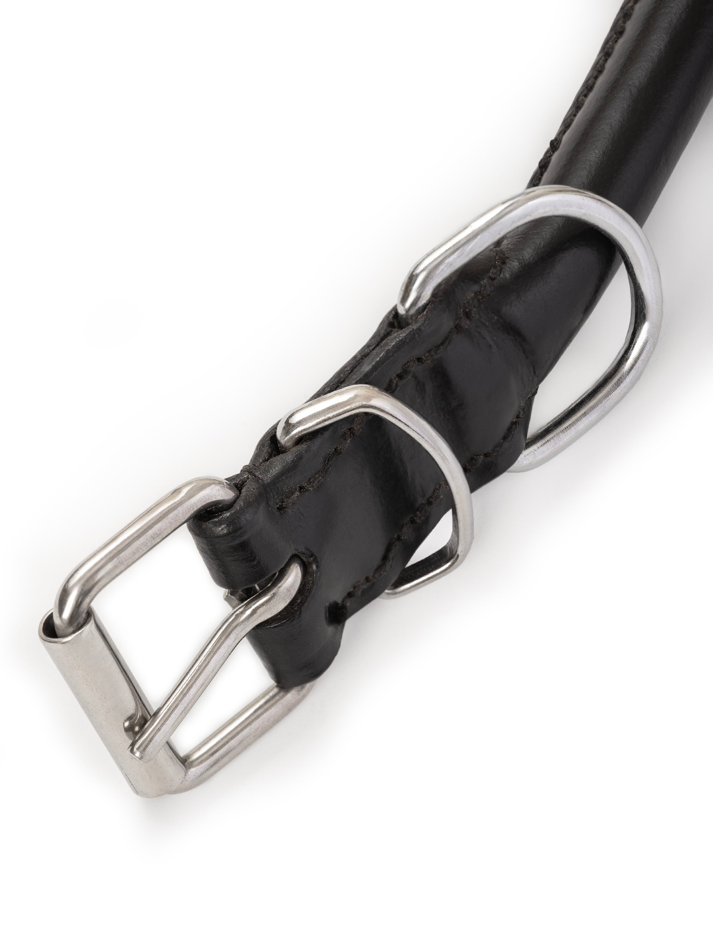 Rolled Leather Dog Collar thumbnail 7