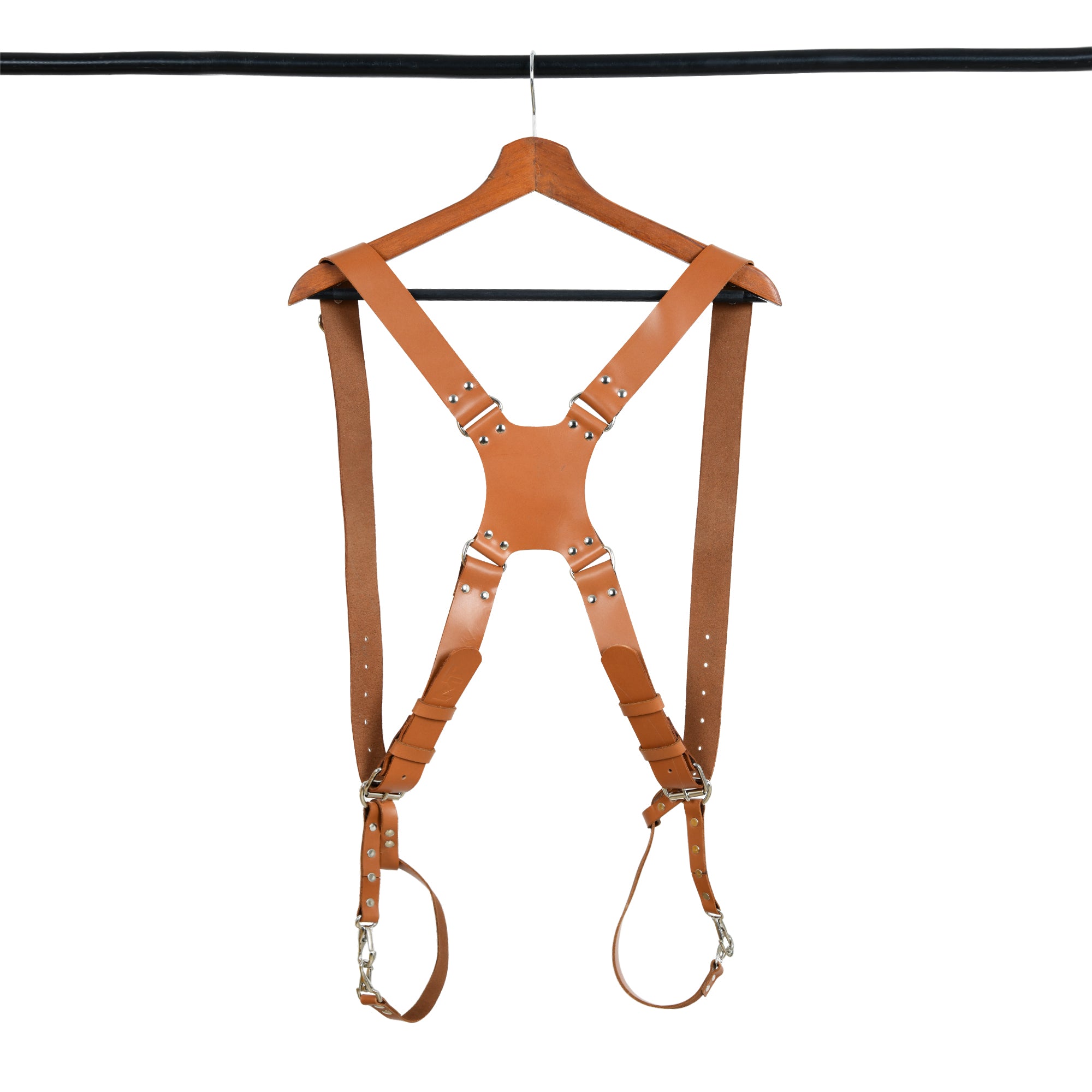 Double Camera Strap Harness - Tan Brown