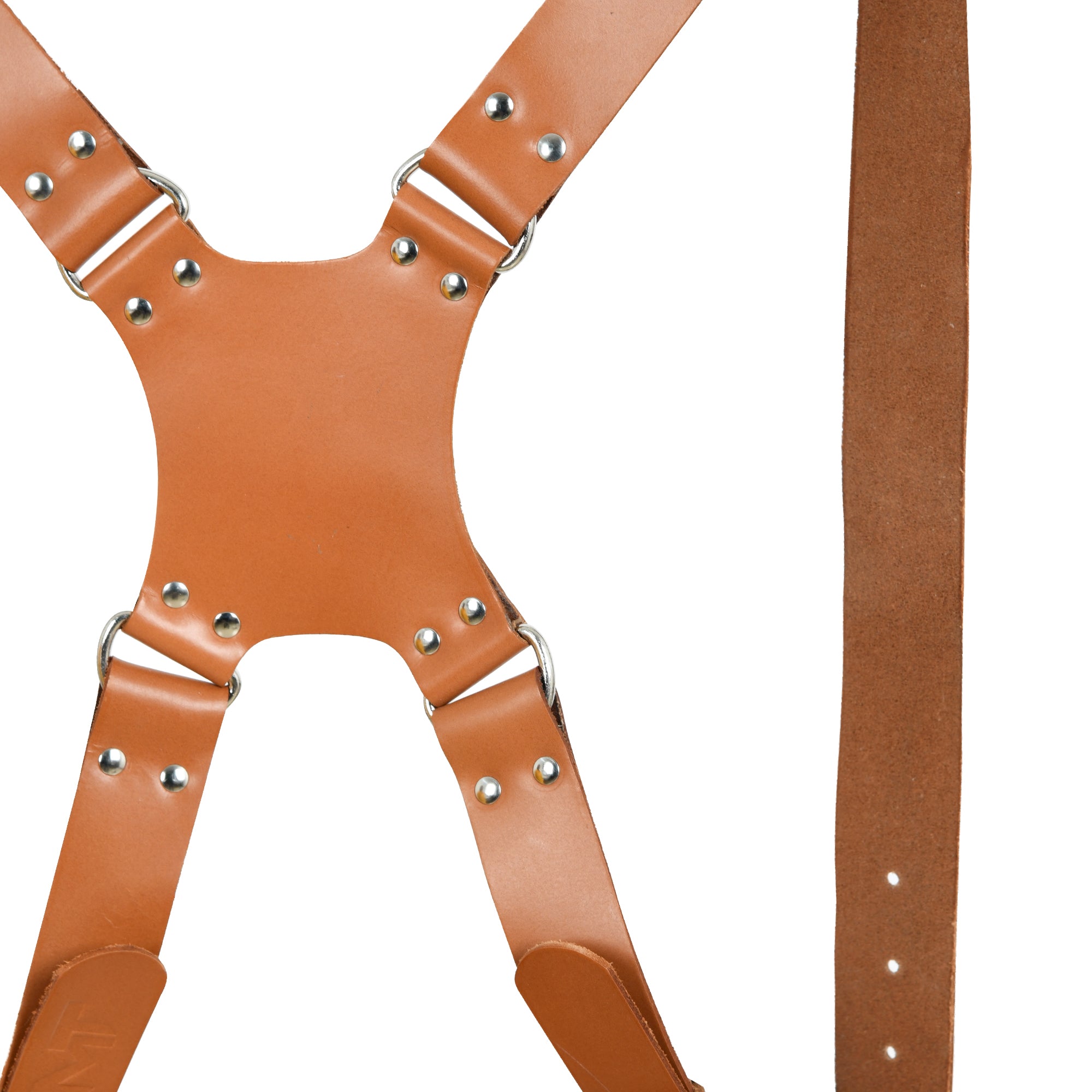 Double Camera Strap Harness - Tan Brown thumbnail 2