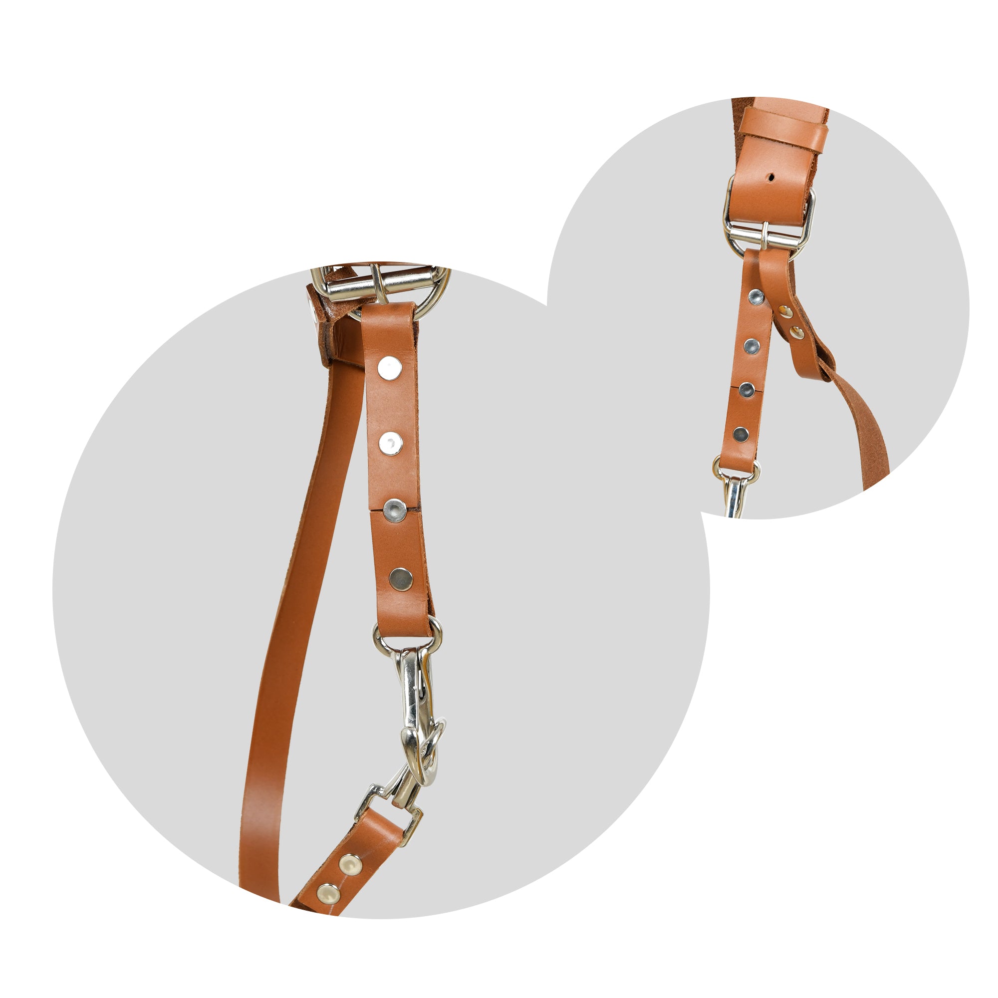 Double Camera Strap Harness - Tan Brown thumbnail 4
