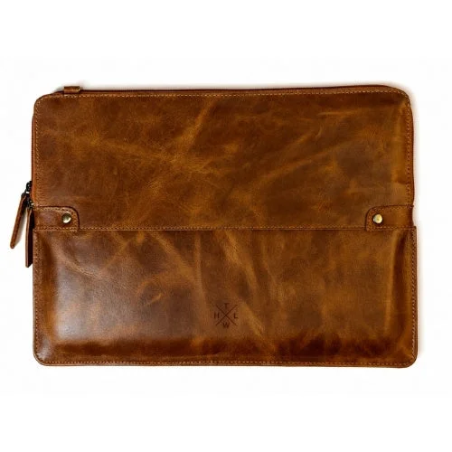 Dual Leather Sleeve Crunch Tan