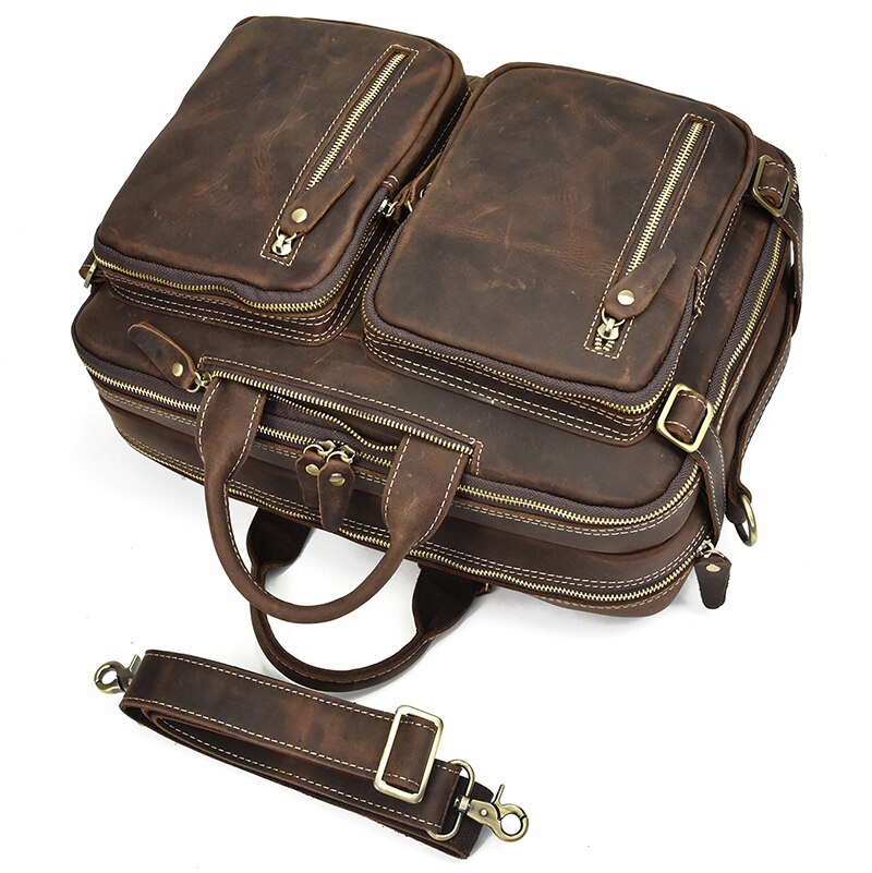 Dublin Leather Backpack Briefcase 2-In-1 thumbnail 10