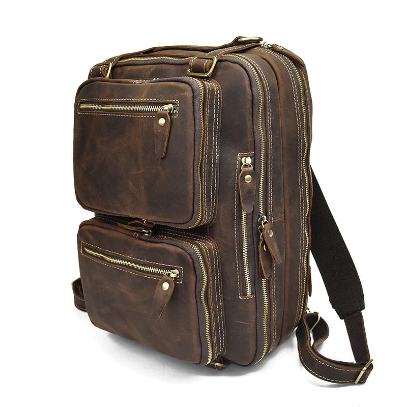 Dublin Leather Backpack Briefcase 2-In-1 thumbnail 11