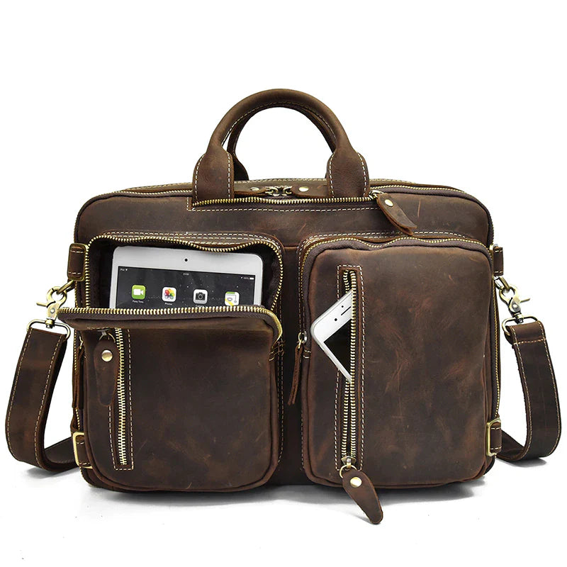 Dublin Leather Backpack Briefcase 2-In-1 thumbnail 4