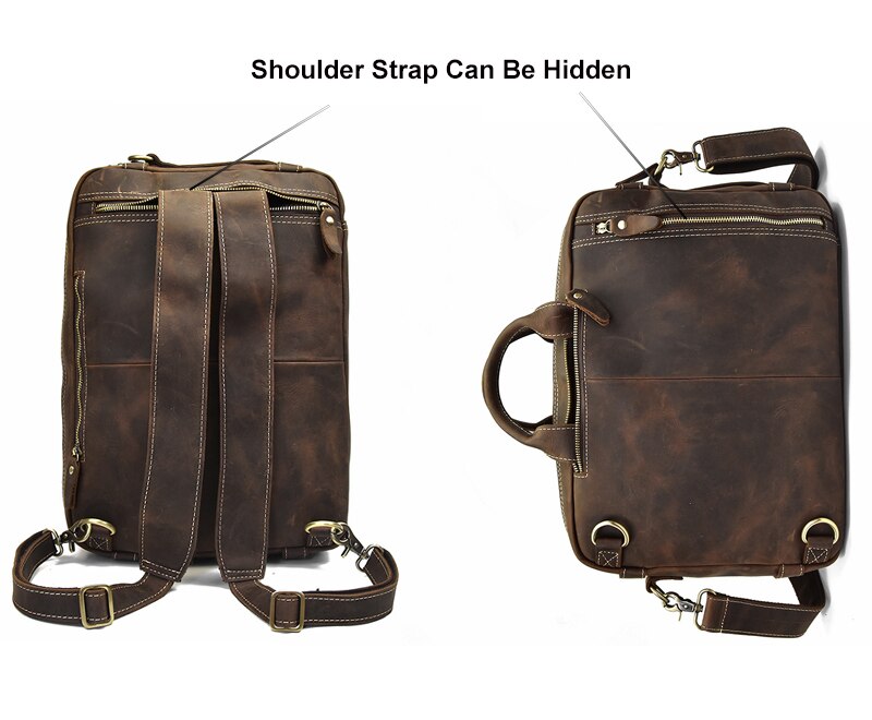 Dublin Leather Backpack Briefcase 2-In-1 thumbnail 5