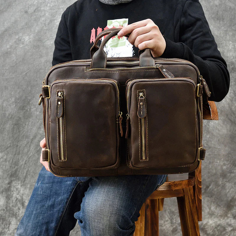 Dublin Leather Backpack Briefcase 2-In-1 thumbnail 7
