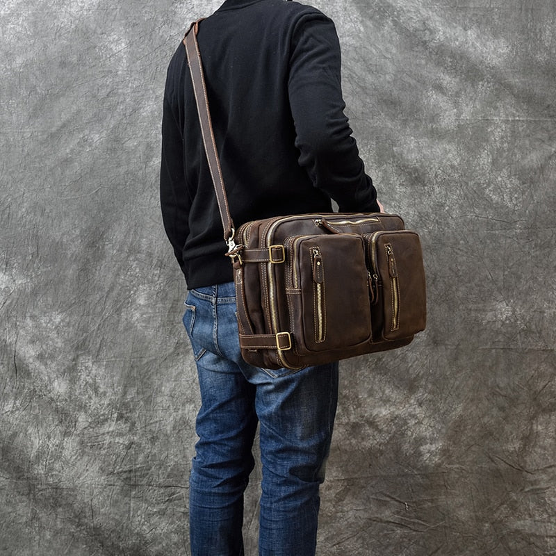 Dublin Leather Backpack Briefcase 2-In-1 thumbnail 8