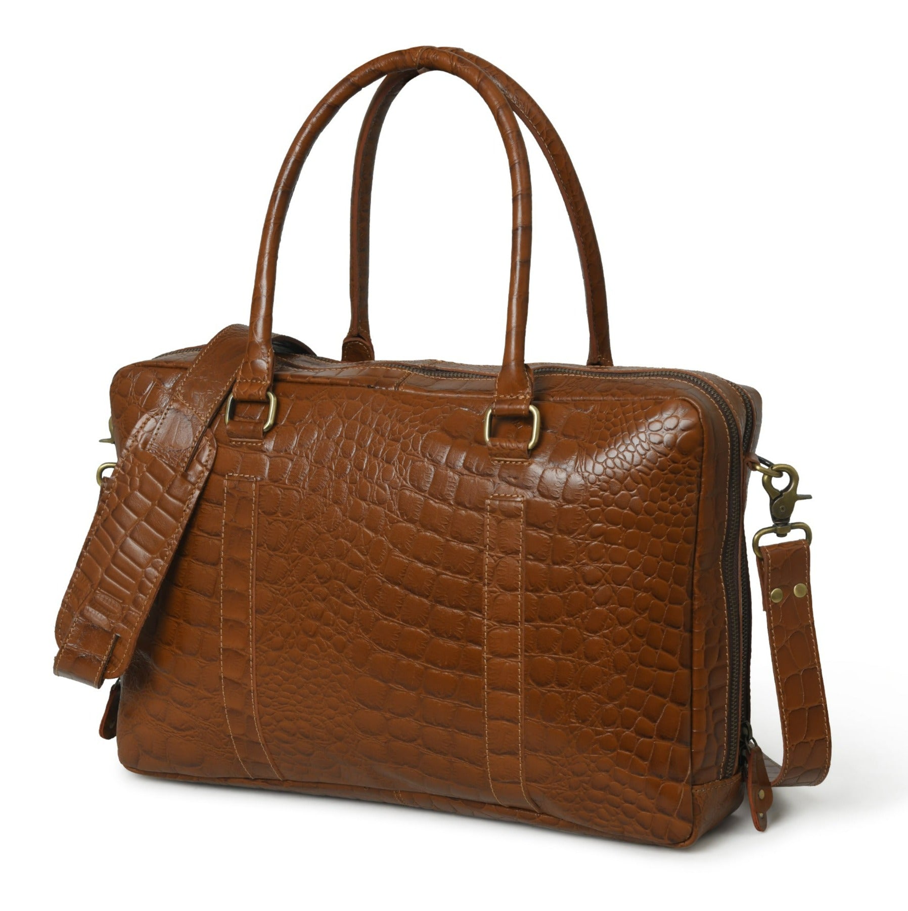 Easton Premium Buffalo Leather Laptop Office Briefcase thumbnail 3