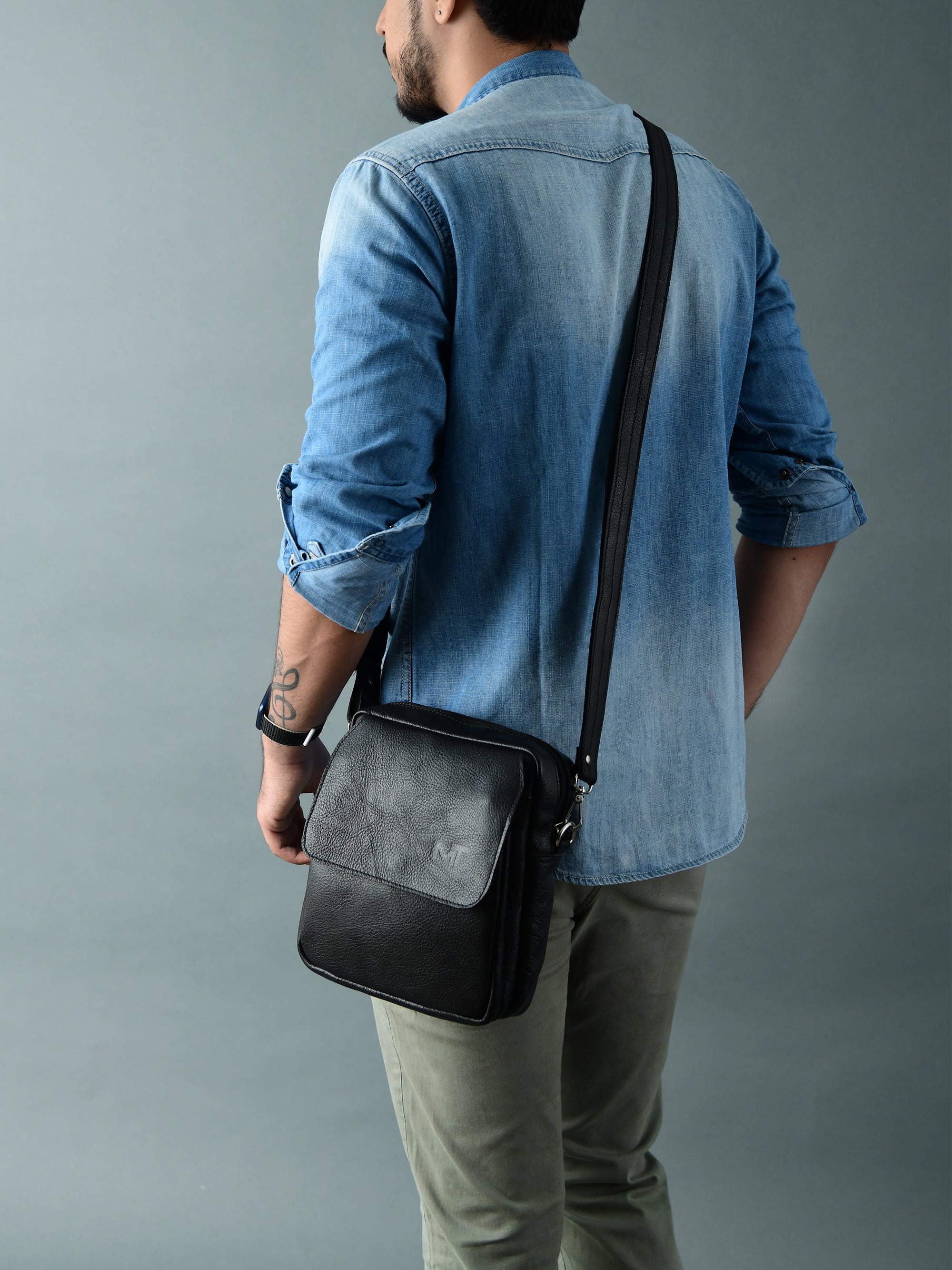 Enzo Black Side Messenger thumbnail 2