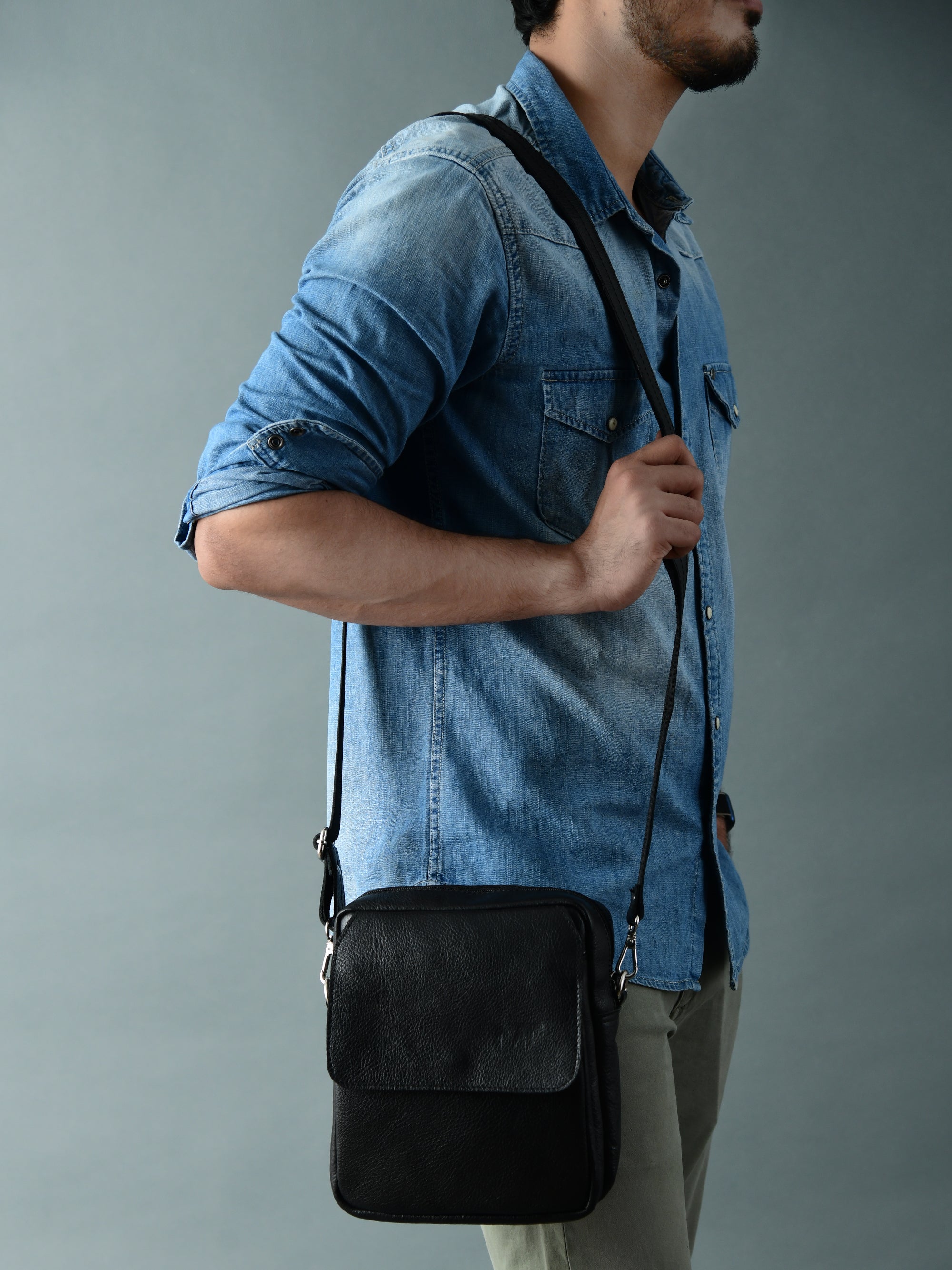 Enzo Black Side Messenger thumbnail 7