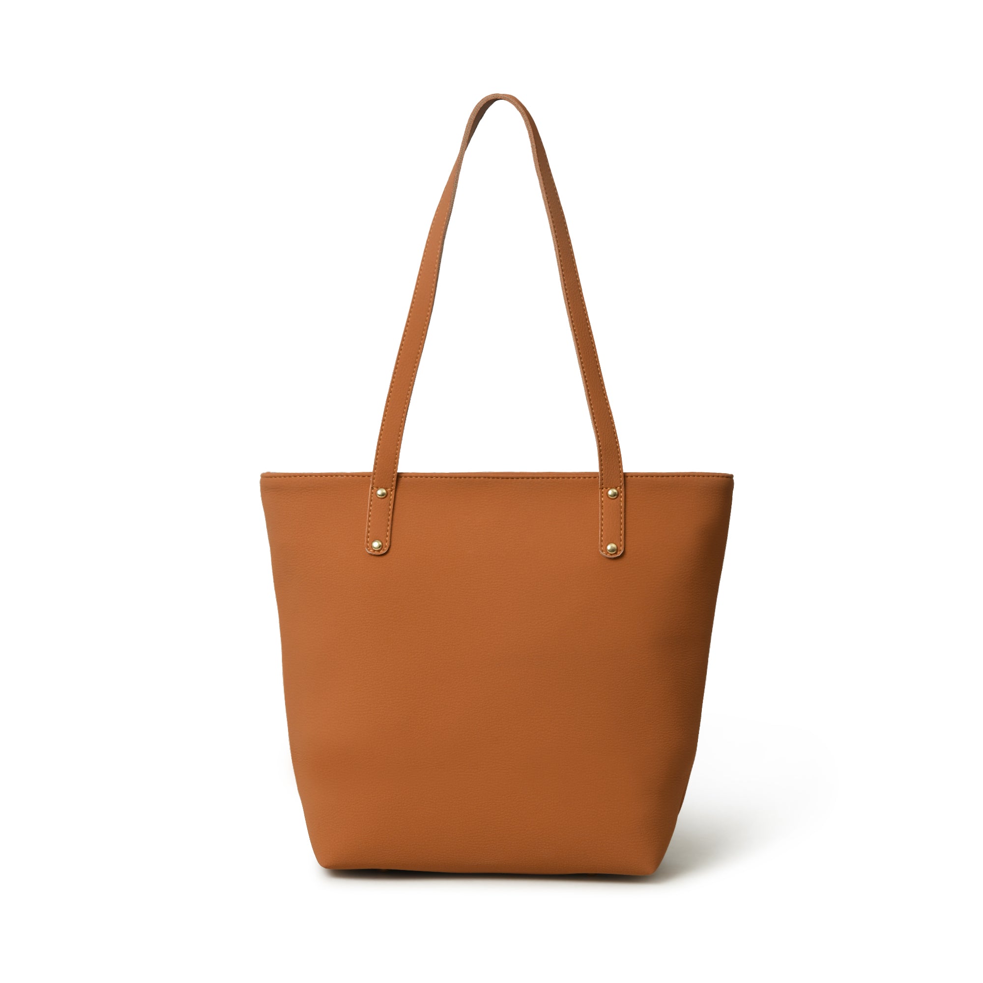 Era Vegan Leather Tote - Tan Brown thumbnail 3