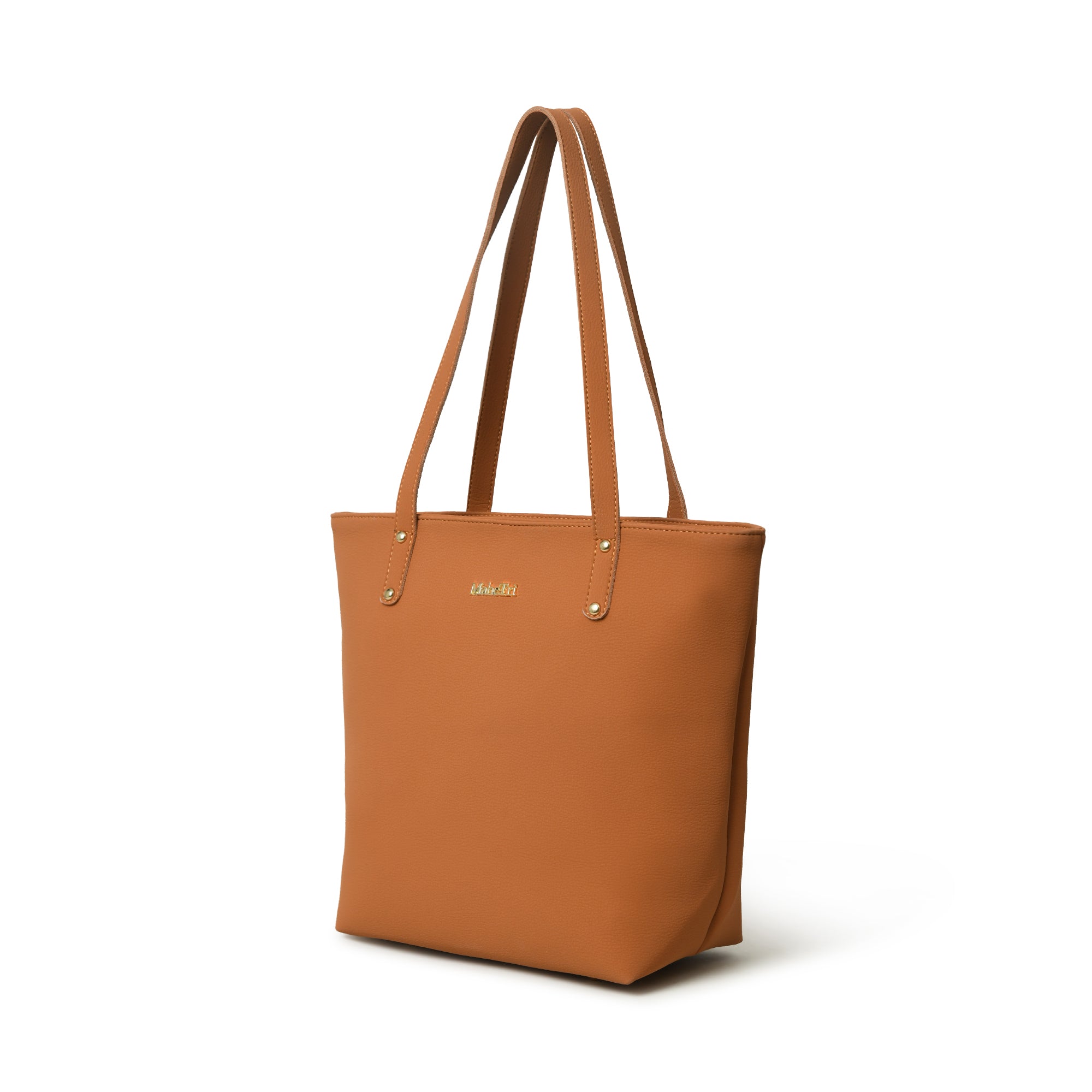Era Vegan Leather Tote - Tan Brown thumbnail 4