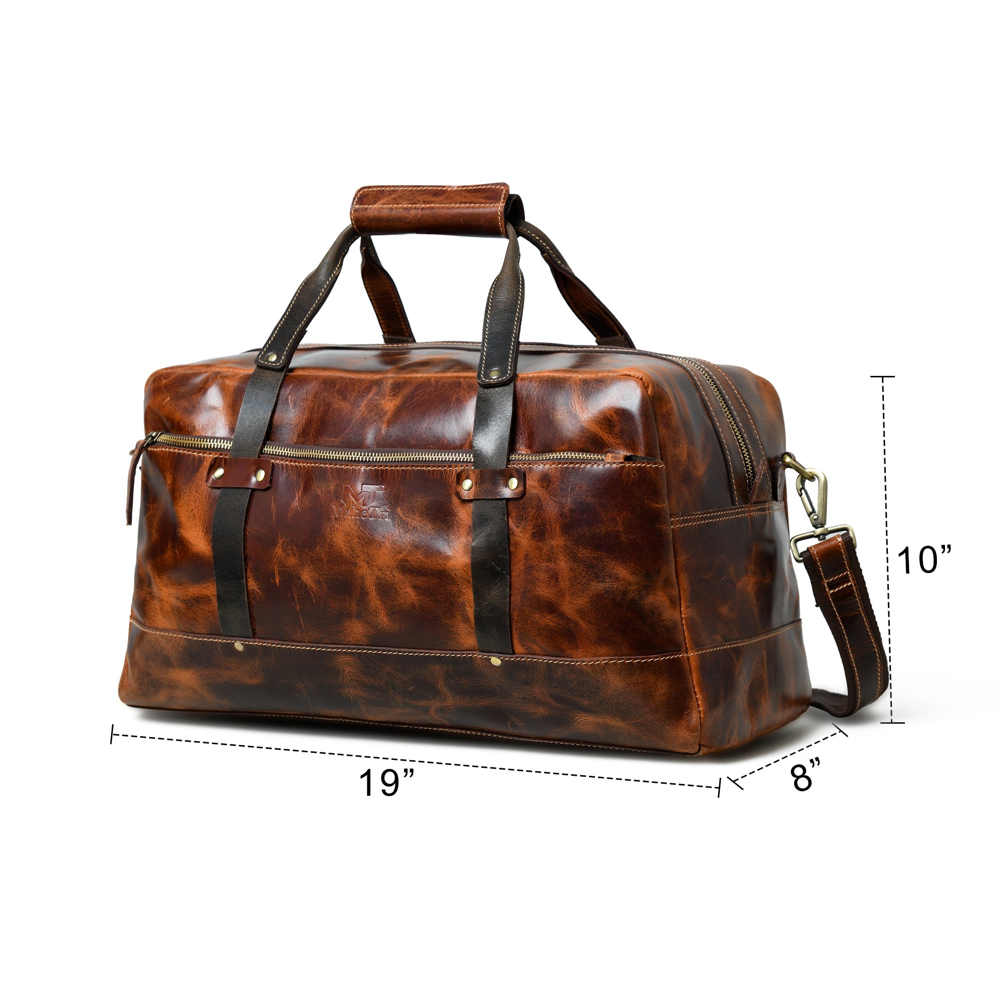 Espresso Elegance Carry On Duffle, Saddle Tan thumbnail 10
