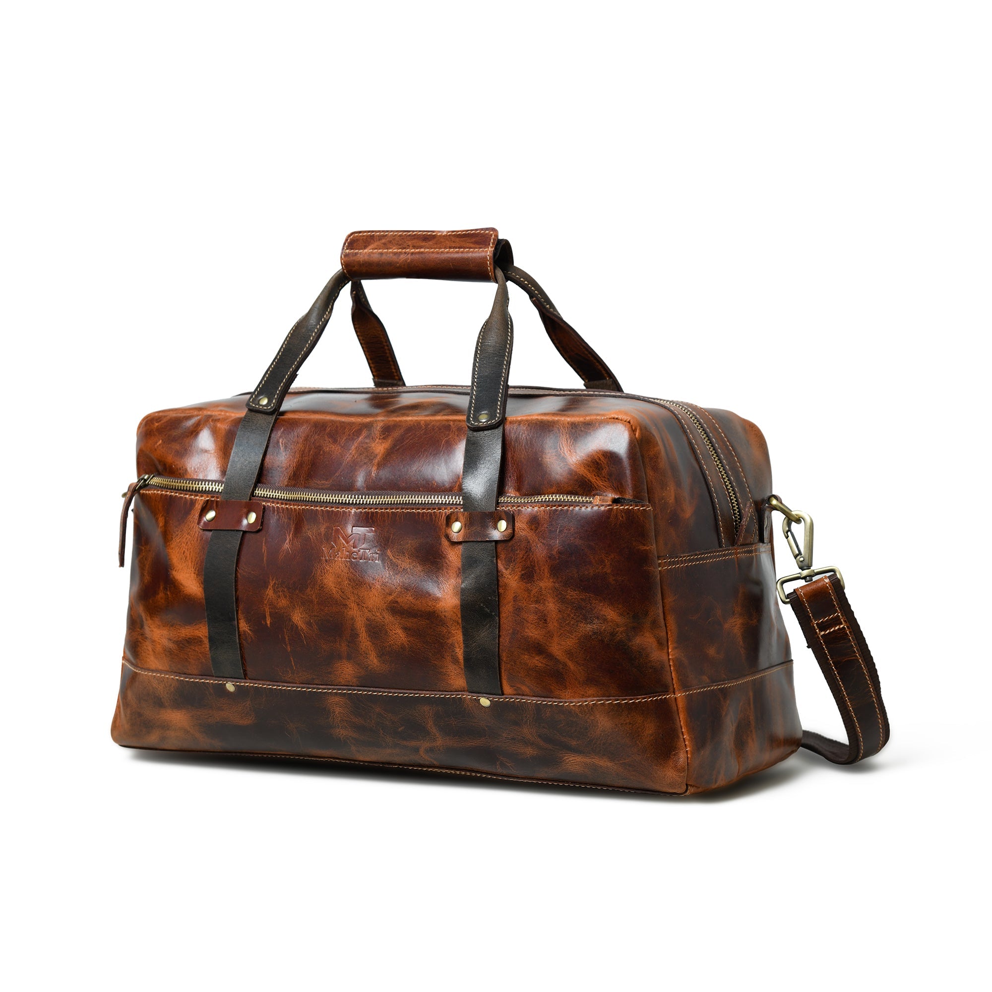 Espresso Elegance Carry On Duffle, Saddle Tan thumbnail 3