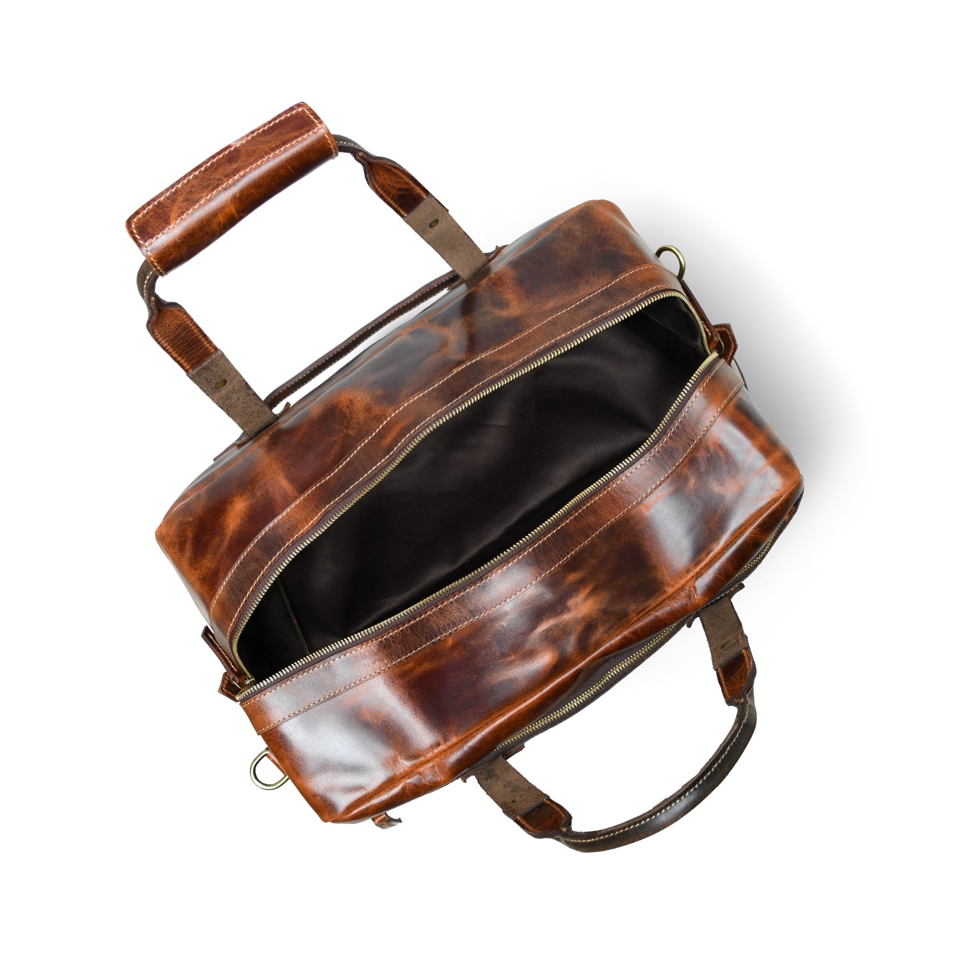 Espresso Elegance Carry On Duffle, Saddle Tan thumbnail 7