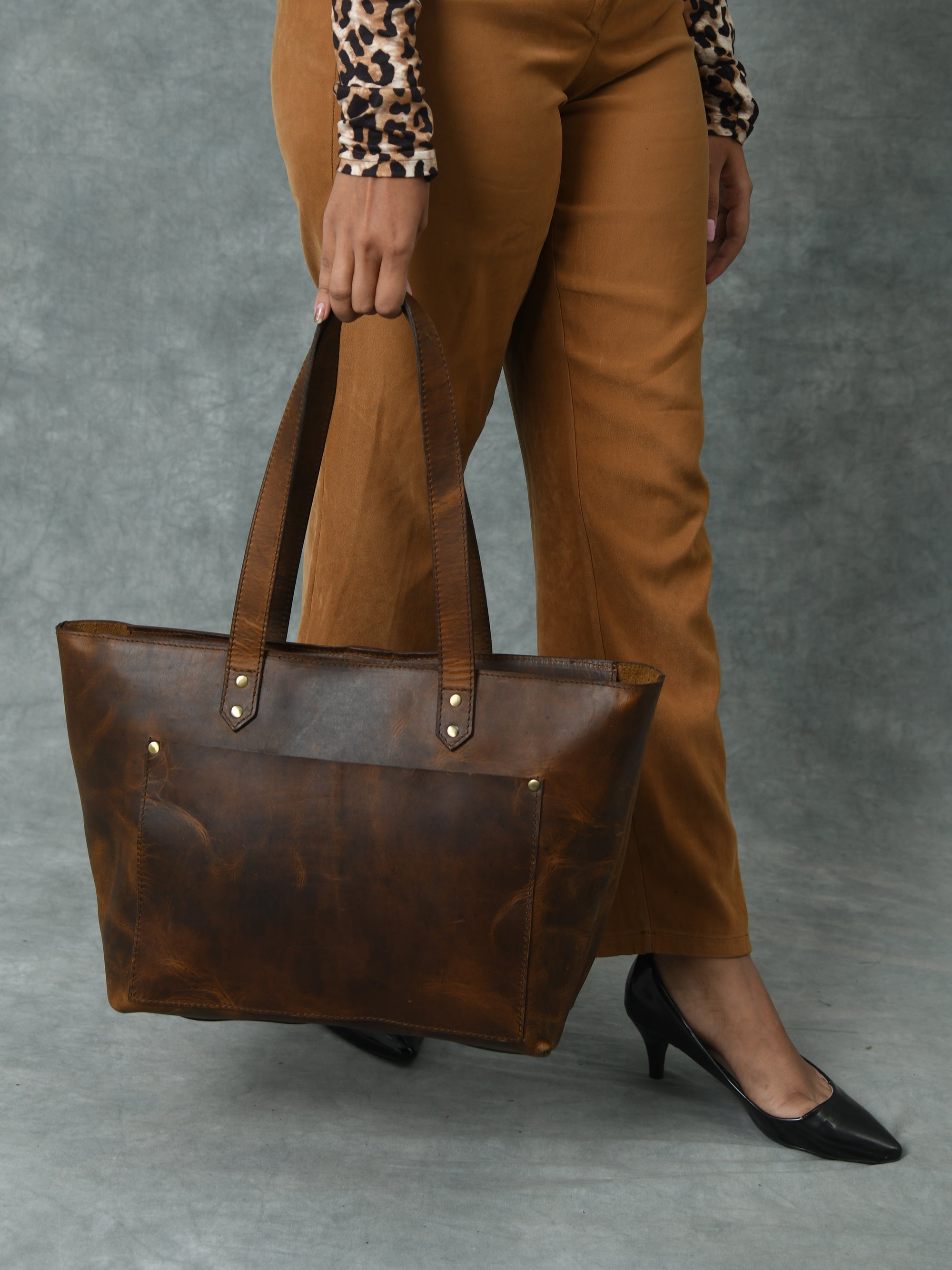 Essential Work Tote - Brown thumbnail 2