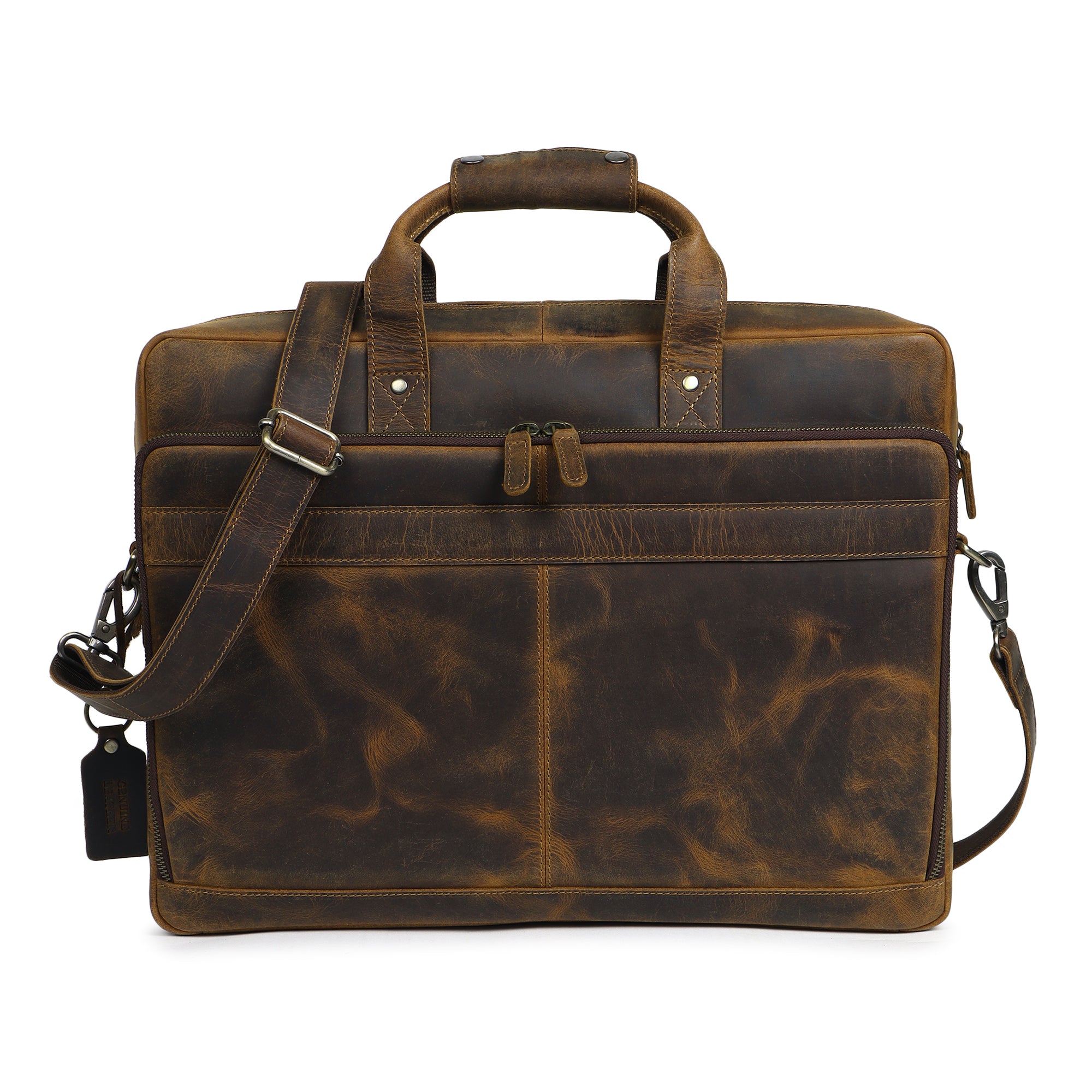 European Hunter Leather Briefcase