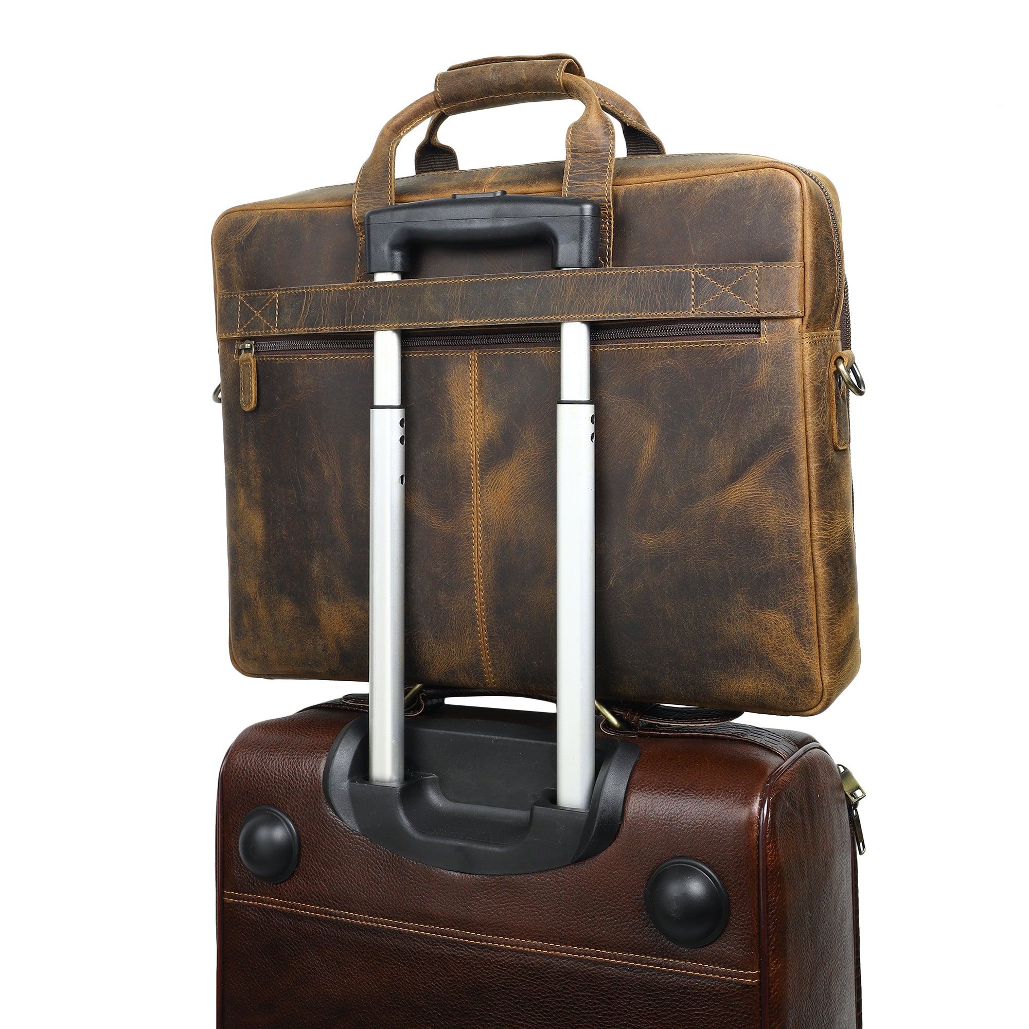 European Hunter Leather Briefcase thumbnail 6